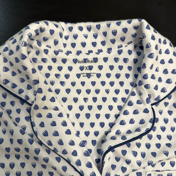 Roller Rabbit Hearts Polo Pajamas - Picture 3 of 4